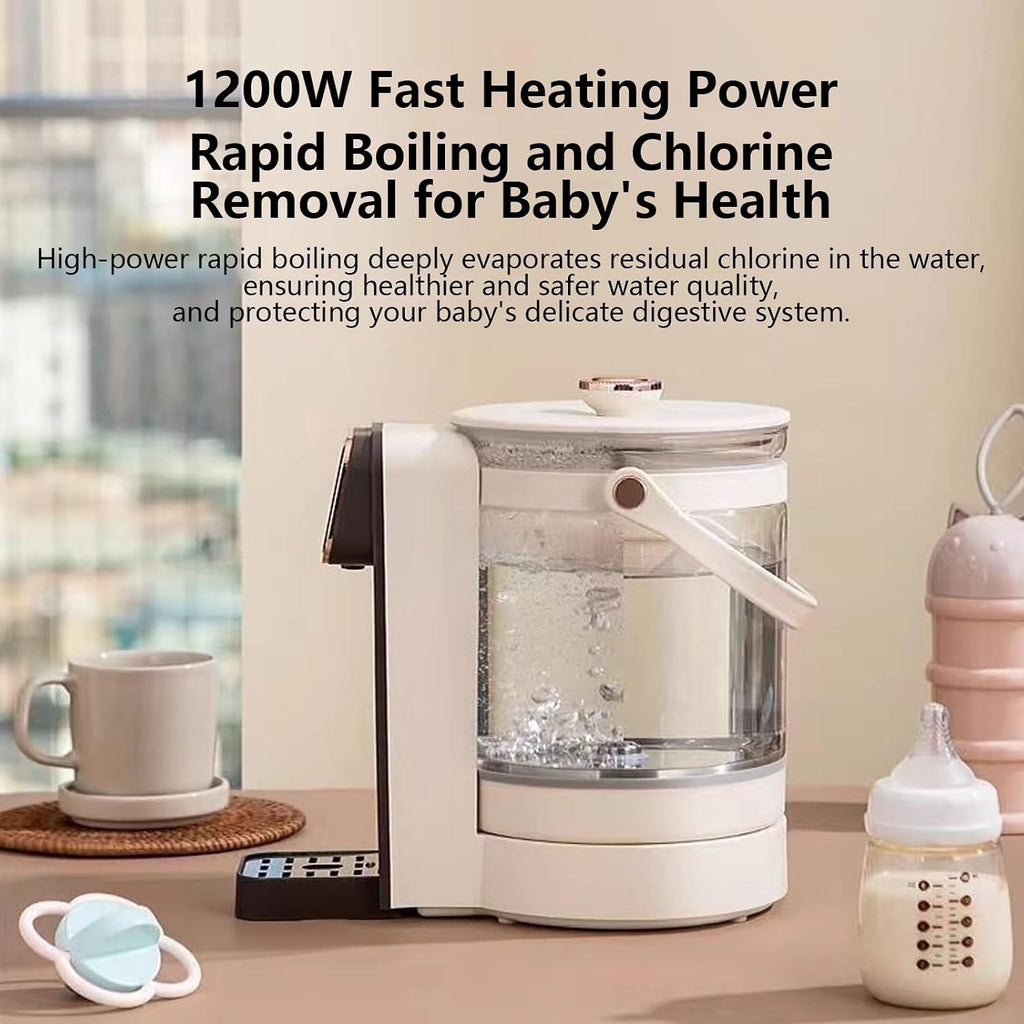 Instant Water Warmer Hot Water Dispenser Hot Water Machine Detachable Glass Tank Easy Cleaning Touch Screen Safety Lock for Home Baby Office