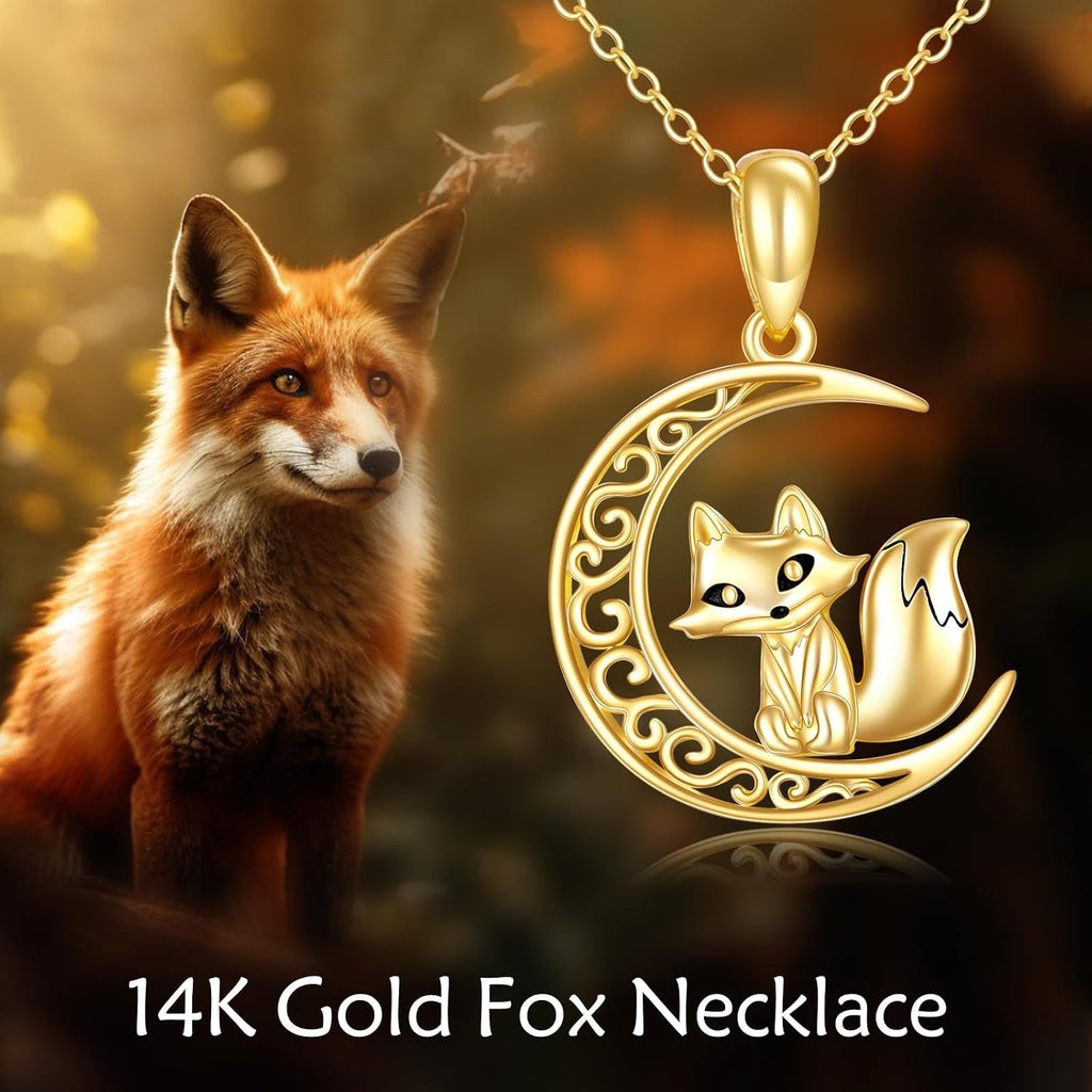 KECHO Christmas Gifts 14k Solid Gold Animals Necklace for Women Giraffe Bee Elephant Ladybug Koala Axolotl Horse Unicorn Cat Necklaces Pendant Jewelry Mothers Day Birthday for Mom Wife Friends