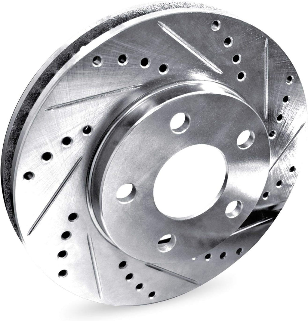 R1 Concepts Front Brake Kit Fits 2022 BMW 230i, M240i; 2019-2022 BMW 330i, X4, Z4; 2021-2022 BMW 430i, M440i; 2018-2022 BMW 530e, X3| Ceramic Pads, Drilled Slotted Rotors| Hardware| 13.7' Front