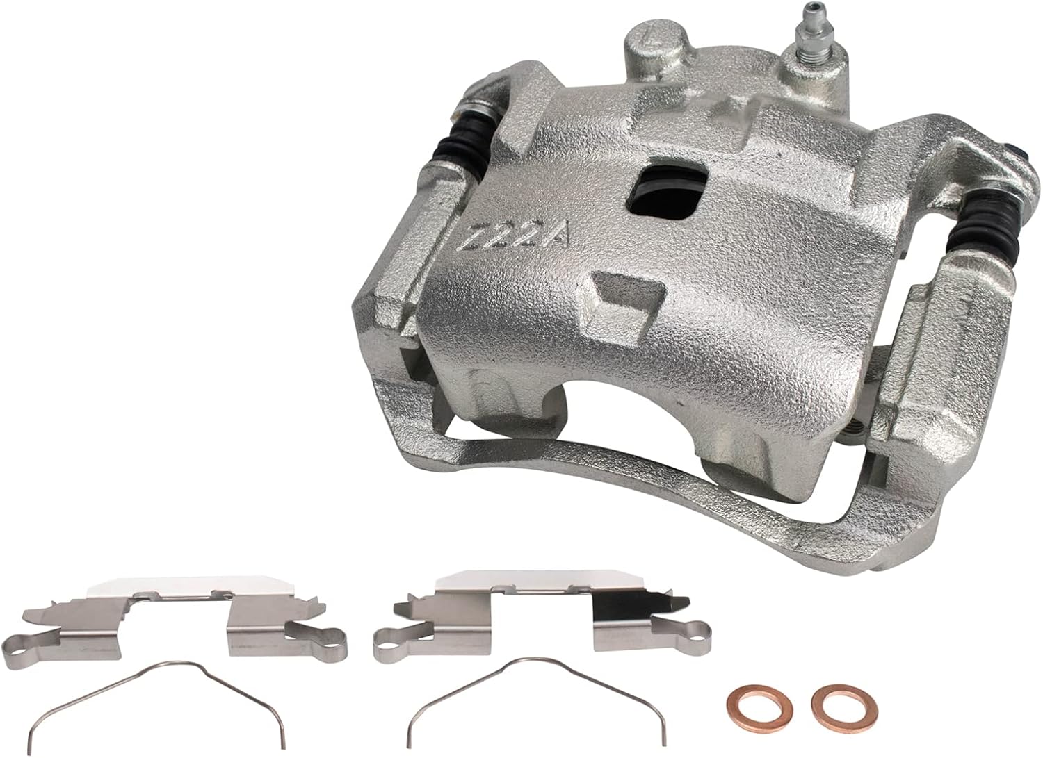 TRQ Front Ceramic Brake Pad and Rotor Set Includes Calipers Compatible with 2012-2018 Nissan Versa 2014-2018 Nissan Versa Note