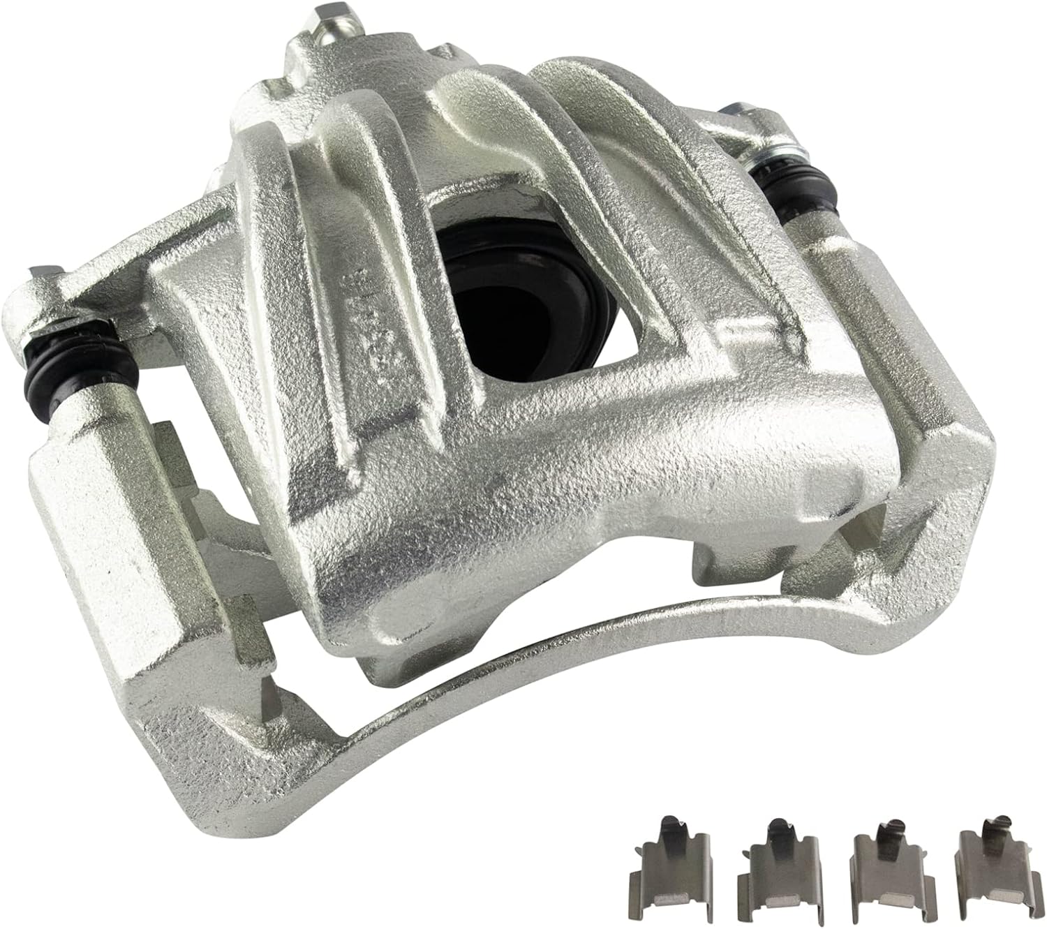TRQ Front Brake Pad and Rotor Set Ceramic Vented Rotors Calipers Compatible with 2002-2007 Jeep Liberty