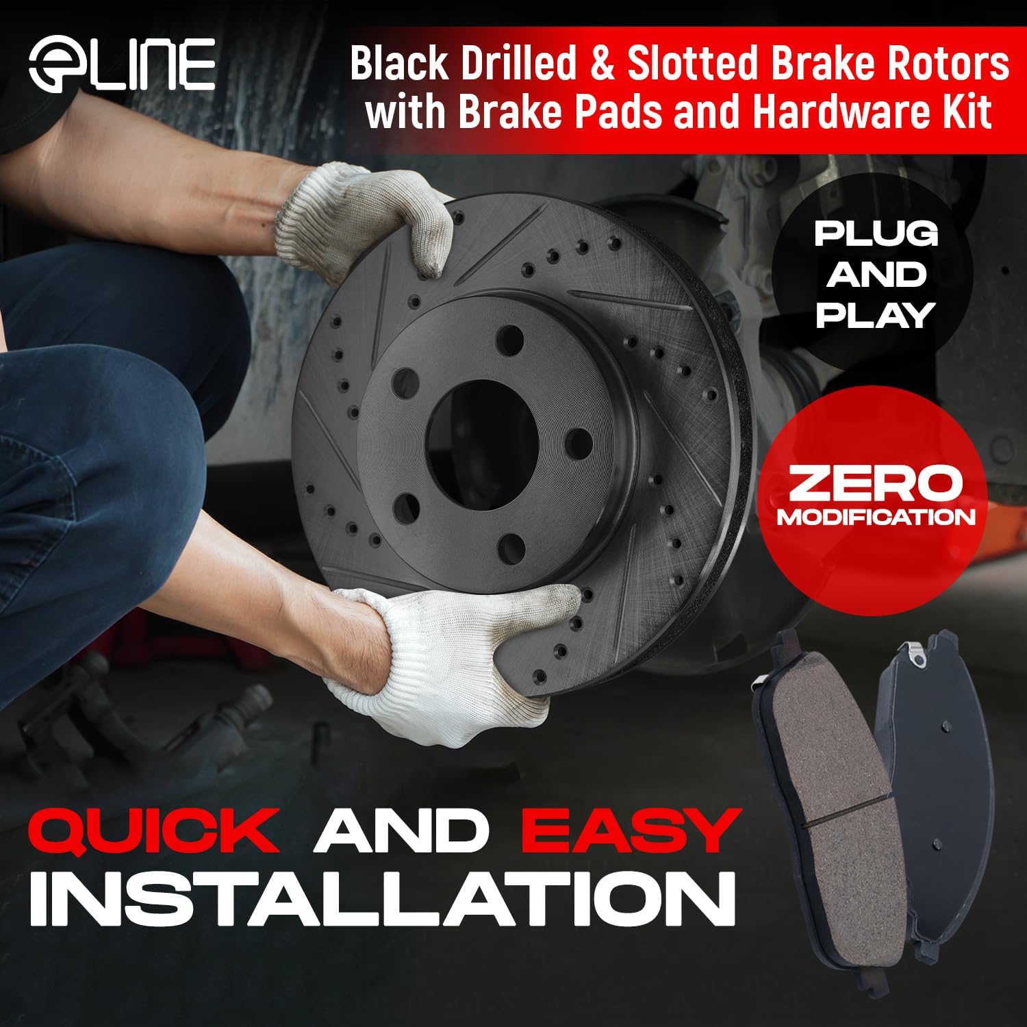 R1 Concepts Front and Rear Brakes and Rotors| Front and Rear Ceramic Brake Pads and Rotors Kit| Fits 1998-2005 Lexus GS300; 1998-2000 Lexus GS400; 2001-2005 Lexus GS430, IS300; 2002-2010 Lexus SC430
