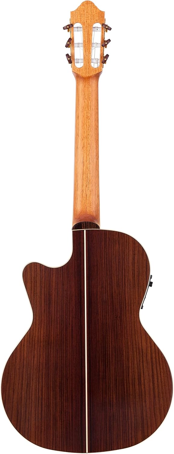 Kremona Fiesta F65CW-SB – Acoustic/Electric Nylon String Guitar – Handmade in Europe – Deluxe Hardshell Case Included