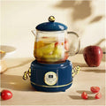 600Ml Glass Electric Kettle 220V Household Pot Automatic Electric Mini Water Kettle Cute Portable 400W Outdoor Tea Pot,for Tea and Coffee,Blue,B