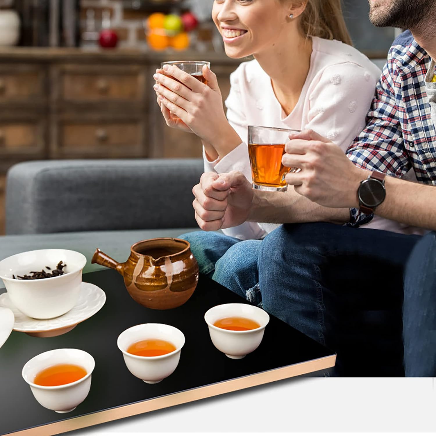 Plate Warmer Electric Food Warmer Plate Glass Warming Tray Electric Warming Tray Keeps Food Hot with AdjusTemperature Control Hot Plate for Buffets Parties Home Dinner