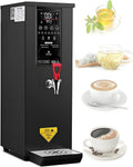 Electric Water Boiler Warmer 8L Water Boiler,Step-Heating Countertop Water Dispenser,LCD Display,Stainless Steel Hot Water Machine for Restaurant, Hotel, Office,Cafes Black