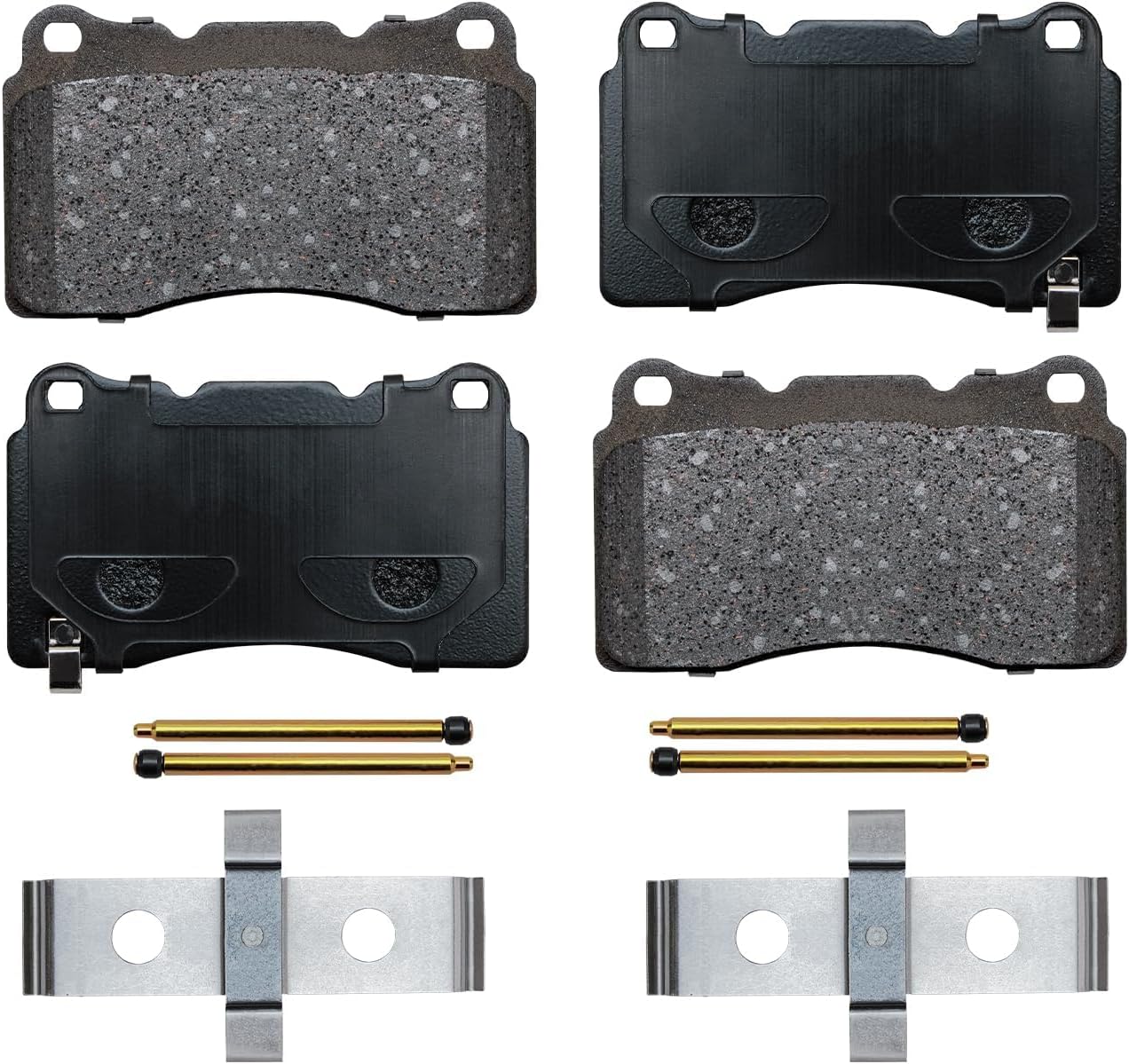 Detroit Axle - Front Brake Kit for 2021-2024 Chevrolet Camaro, Disc Brake Rotors Ceramic Brakes Pads with Hardware 2022 2023 Replacement : 13.58' inch Rotor