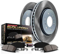 PowerStop Front Brake Kit for Honda Accord Crosstour 2011 |CR-V 2012-16 |Crosstour 2012-15 - Ceramic Brake Pads + Semi Coated Rotors Replacement, SC5432