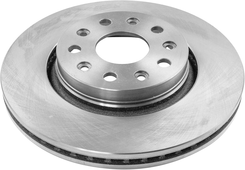 TRQ Front Brake Pad and Rotor Set Ceramic Vented Rotors Compatible with 2020 Jeep Gladiator 2018-2019 Wrangler