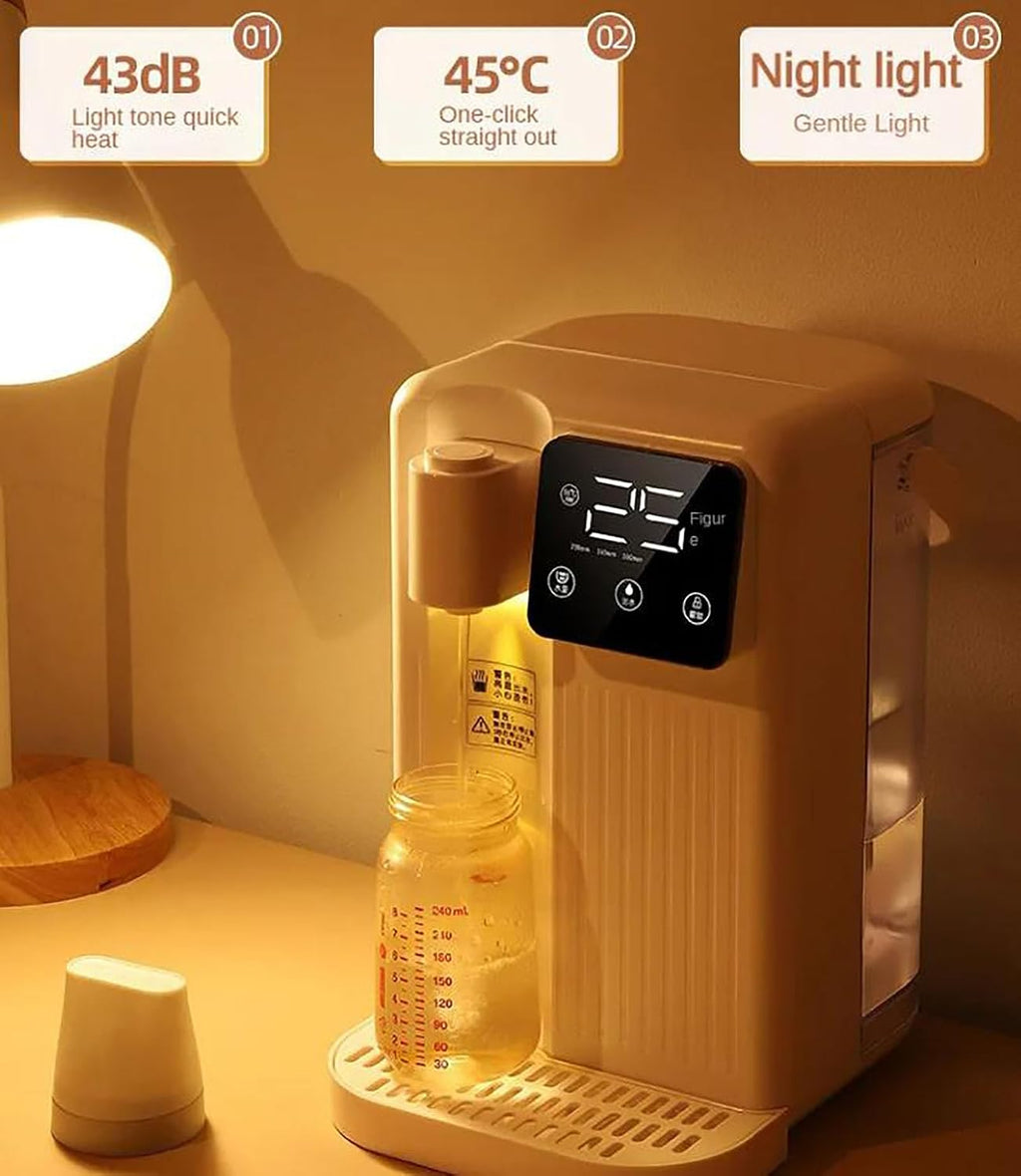 Instant Hot Water Dispenser, 3L Electric Hot Water Boiler with LED Night Light, 3 Water Volume Choices and 13 Stage Temperature Adjustment, 3 Seconds Quick Heating and Easy to Use, for Kitchen