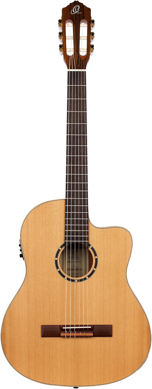 Family Series Pro Solid Top Slim Neck Acoustic-Electric Nylon Classical Guitar w/Bag