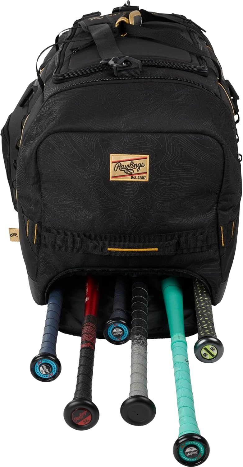 Rawlings | GOLD COLLECTION DUFFEL Equipment Bag | Baseball/Softball | Standard + XL Sizes