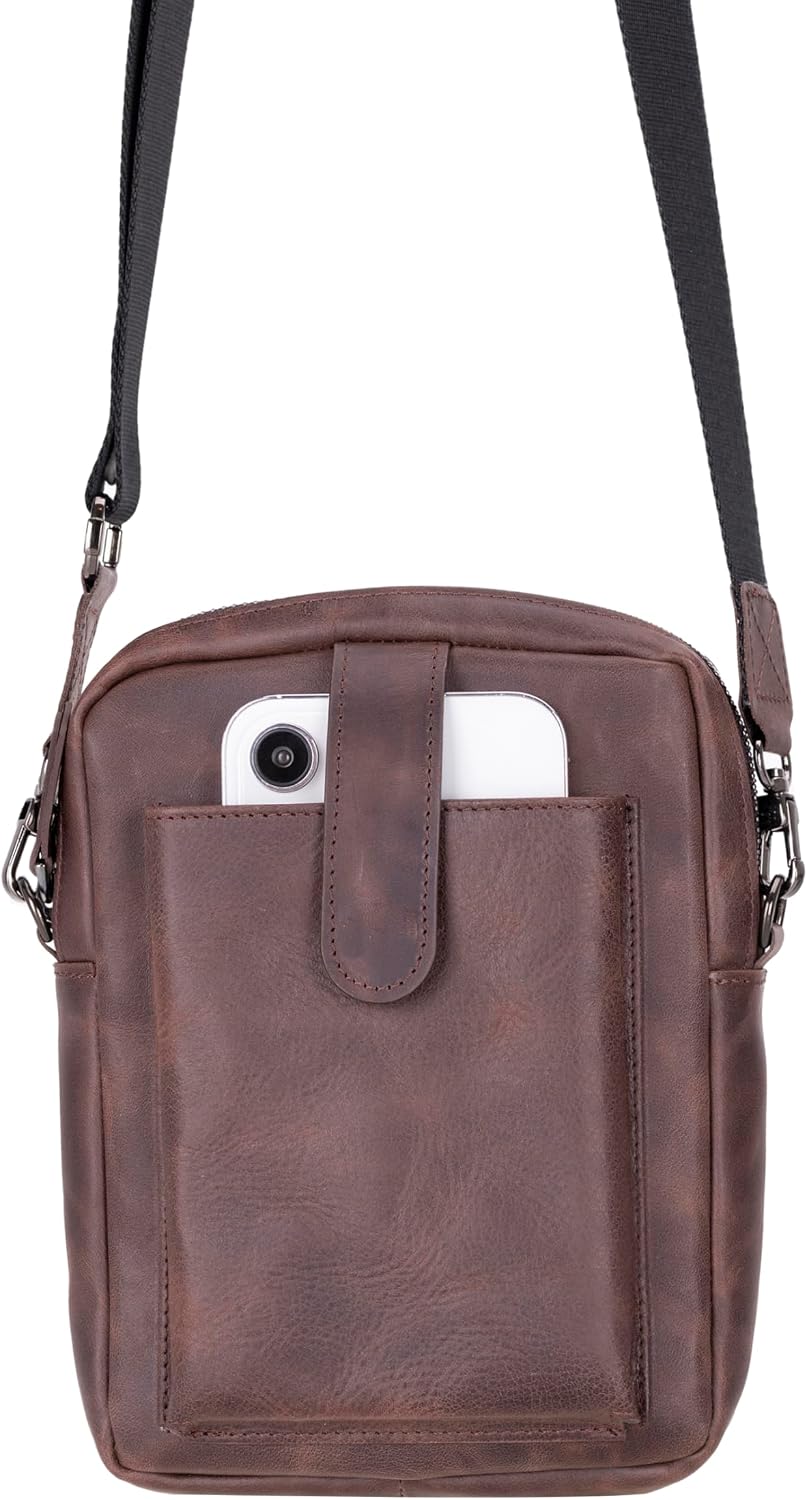 VENOULT Crossbody Leather Wallet for Man or Women fits iPhone 16 Pro MAX