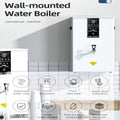 Commercial Hot Water Dispenser, 50L/60L/80L Large Capacity Electric Dispenser Water Boiler, Step-Heating Fast Ready Water Boiler Machine (50l/H)