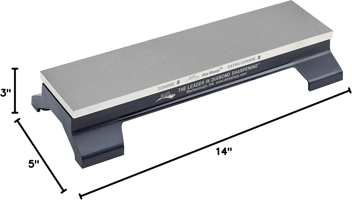 Diamond Machining Technology (DMT) 12-Inch Dia-Sharp Bench Stone Extra Coarse / Coarse with Base (D12CX-WB)