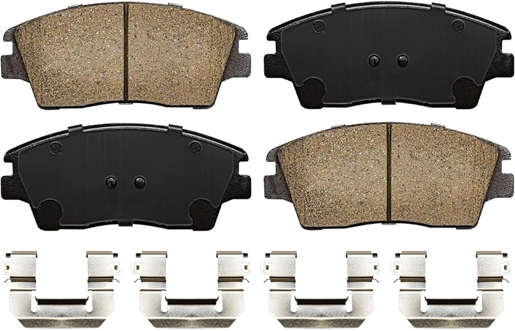 Detroit Axle - Front Brake Kit for 2017-2020 Hyundai Elantra, 2016-2021 Tucson, 2017-2022 Kia Sportage, Disc Brake Rotors Ceramic Brake Pads 2018 2019 Replacement : 12.00'' inch Rotor