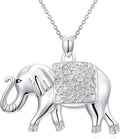 ZBA Natural Diamond Animal Necklaces for Women, 18k Gold Plated 925 Sterling Sliver Fine Jewelry Meaningful Gifts (Color F-G/Clarity I1-I2)