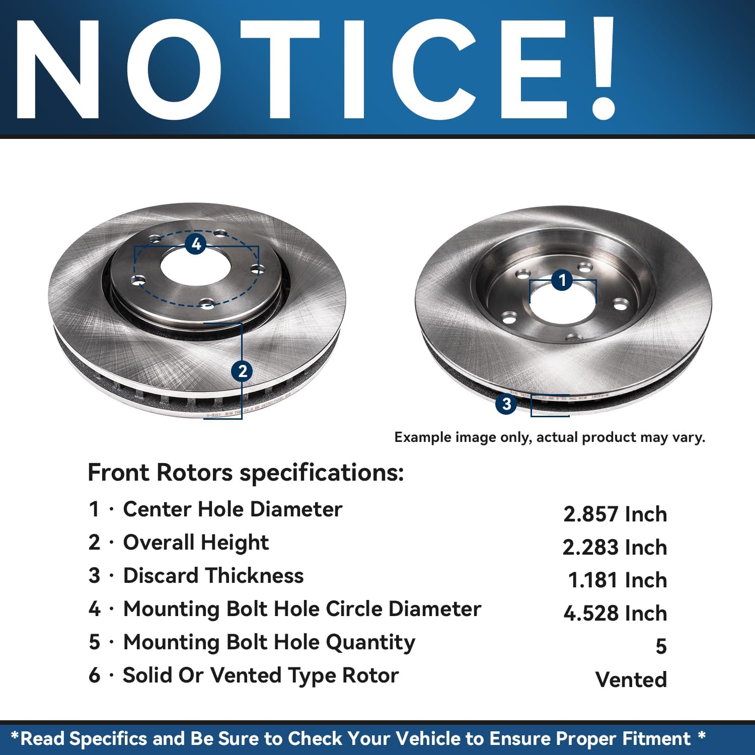 Detroit Axle - 8pc Brake Kit for Chrysler 300 Dodge Challenger Charger Magnum, Disc Brake Rotors Ceramic Brake Pads Replacement: 14.17' inch Front and 13.78' inch Rear Rotors