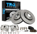 TRQ Front Brake Pad and Rotor Set Ceramic Rotors Calipers Compatible with 2013-2018 Acura RDX