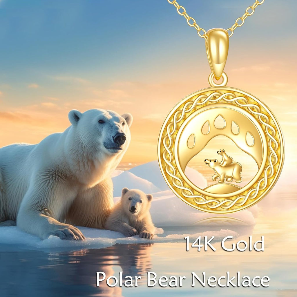 KECHO Christmas Gifts 14k Solid Gold Animals Necklace for Women Giraffe Bee Elephant Ladybug Koala Axolotl Horse Unicorn Cat Necklaces Pendant Jewelry Mothers Day Birthday for Mom Wife Friends