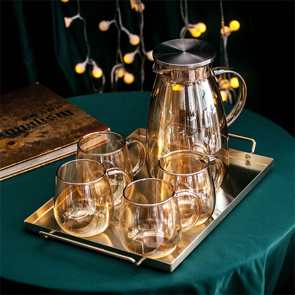 Nordic Cold Kettle Household Heating Water Glass Kettle Juice Kettle Cold Water Cup Water Set Cup Set