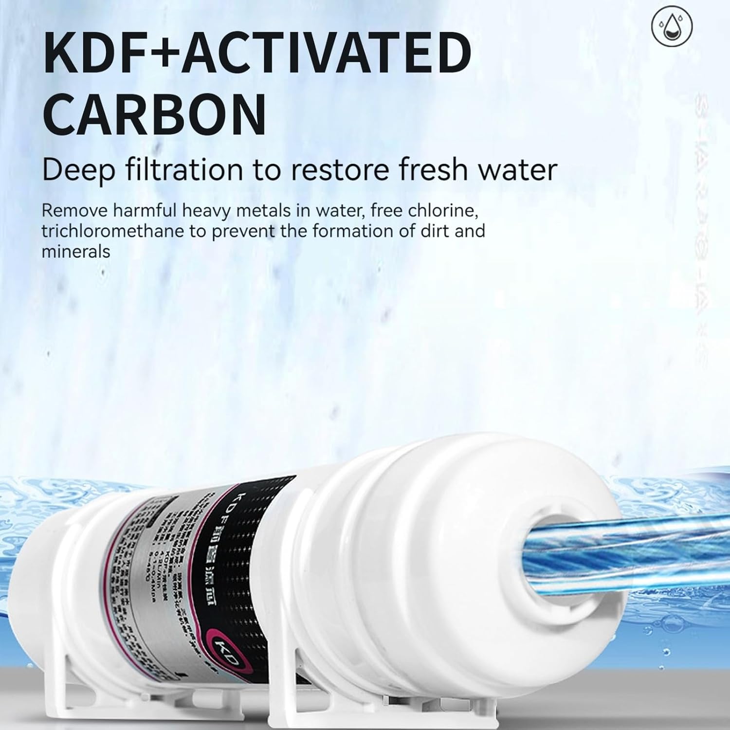 Water Boiler Eletric Commercial Hot Water Dispenser Countertop with Filter Automatic 50L 2500W Rapid Heating (White)