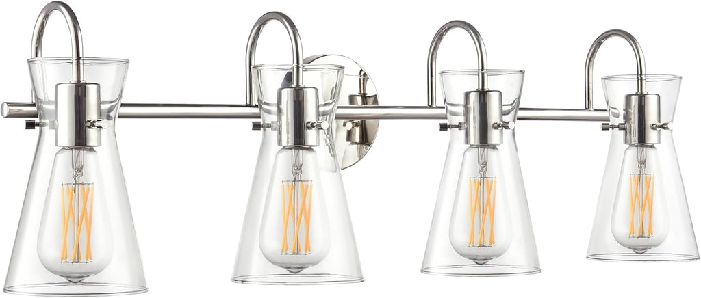 ML Lighting 21004-PN Camellia 30.75' Wide 4-Light Vanity - Polished Nickel