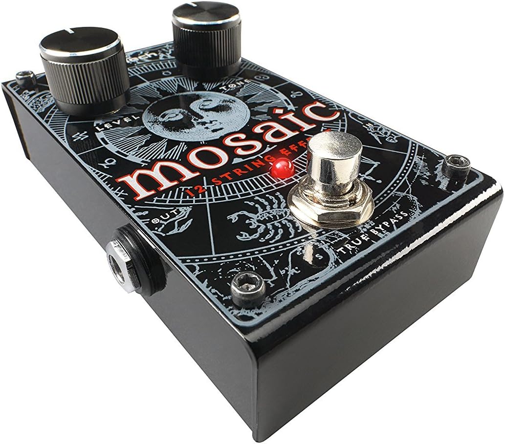 Digitech MOSAIC 12-String Effect Pedal Bundle with 9V Power Supply, Patch Cable, and Dunlop PVP101 Pick Pack