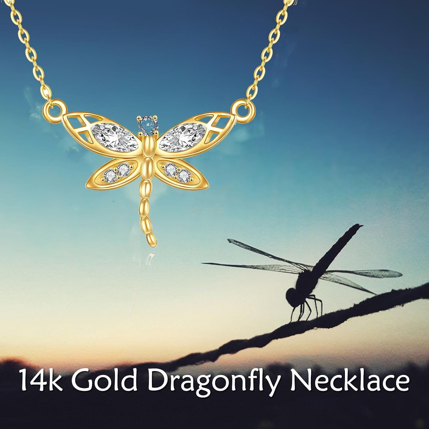 KECHO Christmas Gifts 14k Solid Gold Animals Necklace for Women Giraffe Bee Elephant Ladybug Koala Axolotl Horse Unicorn Cat Necklaces Pendant Jewelry Mothers Day Birthday for Mom Wife Friends