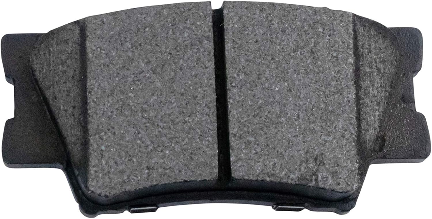 TRQ Front & Rear Brake Pad & Rotor Kit Performance Semi-Metallic Premium G-Coated Slotted X Drilled Compatible with 2013-2018 Lexus ES300h ES350 Toyota Avalon 2012-2017 Camry