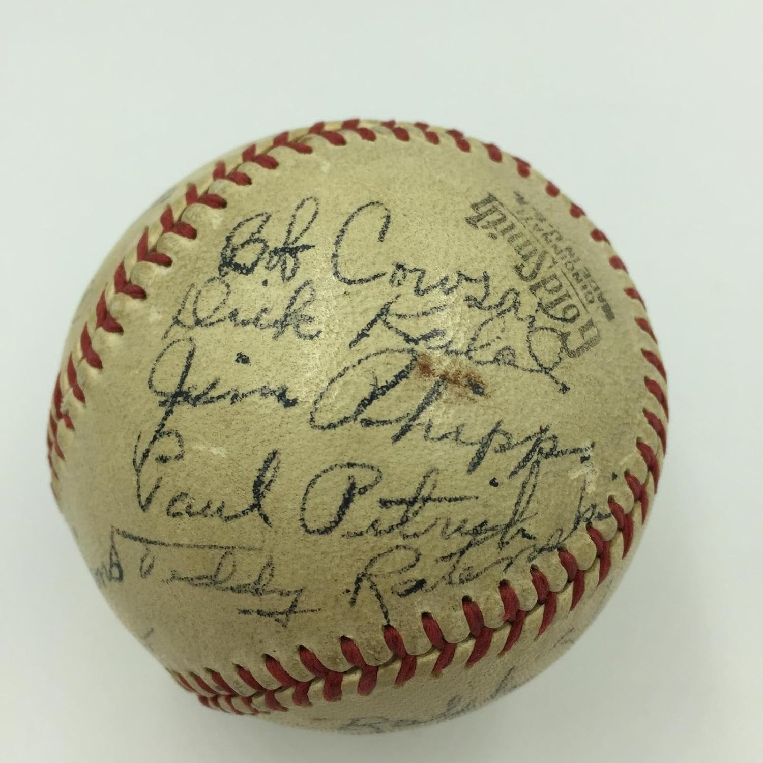 RARE Ted Williams World War 2 WW2 Team Signed Game Used Baseball PSA DNA COA - Autographed Baseballs
