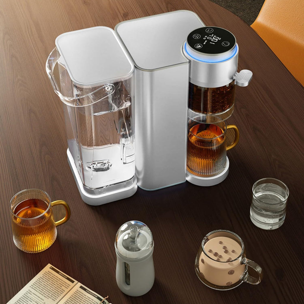 instant hot water dispenser Fully automatic household tea/coffee all-in-one smart hot water kettle capacity 2L(Color:a,Size:110V)