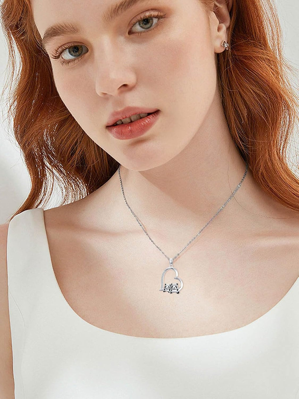 ZBA Natural Diamond Animal Necklaces for Women, 18k Gold Plated 925 Sterling Sliver Fine Jewelry Meaningful Gifts (Color F-G/Clarity I1-I2)