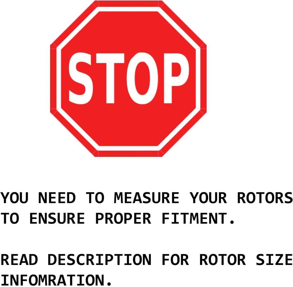 Detroit Axle - Brake Kit for 10-17 Chevrolet Equinox GMC Terrain Brake Rotors 2010 2011 2012 2013 2014 2015 2016 2017 Ceramic Brakes Pads Replacement : 12.64' inch Front and 11.93' inch Rear Rotor