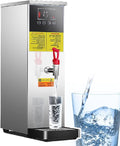 Stepping Type Boiling Water Machine,Hot Water Dispensers, Automatic Boiling Water Machine,40-100°C Temperature Control,LCD Display, for Milk Tea Shop Hotel (Silver 40l)