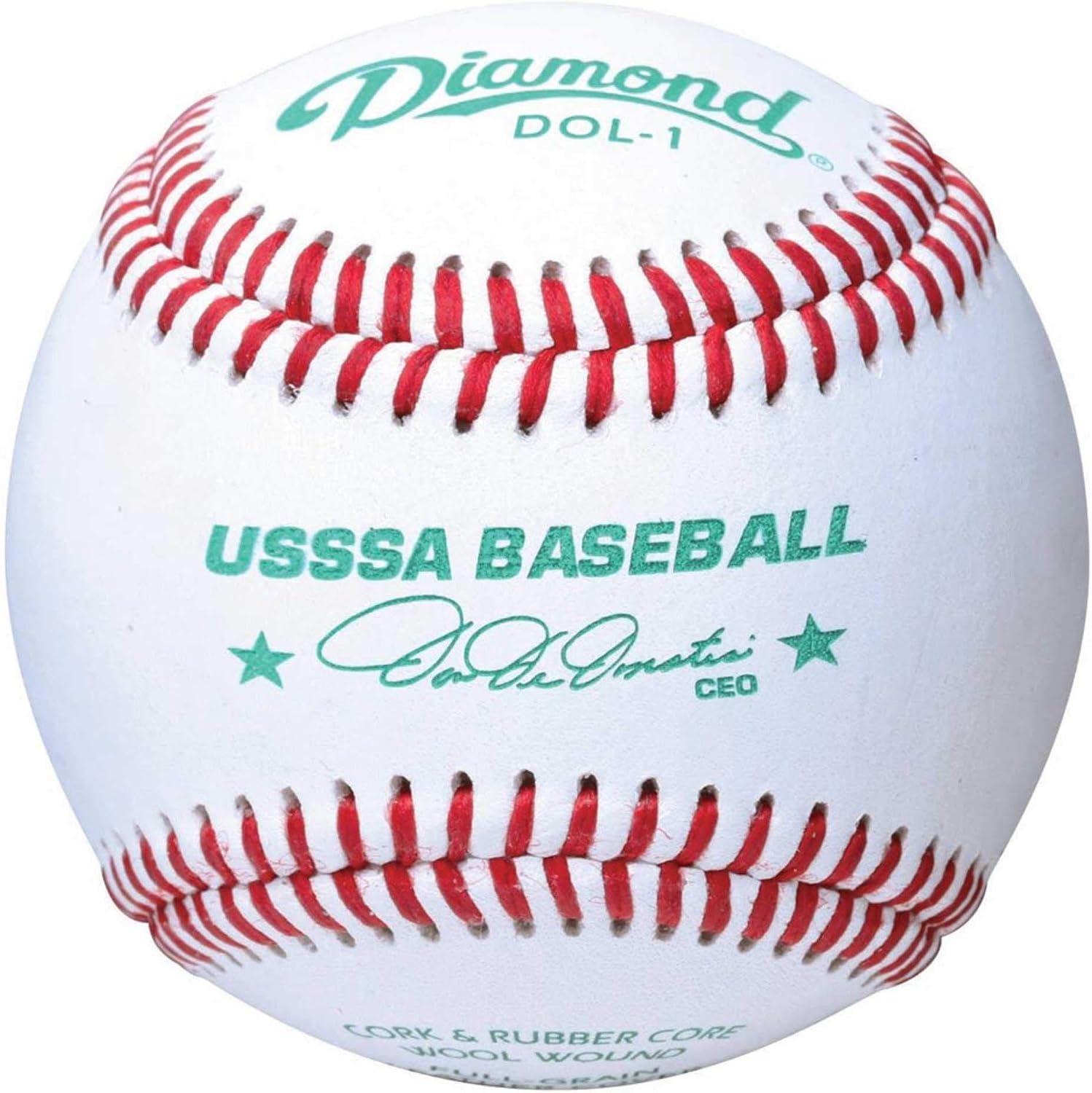 Diamond Sports Rods Baseballs Leather DOL-1 USSSA Three (3) Dozen Case