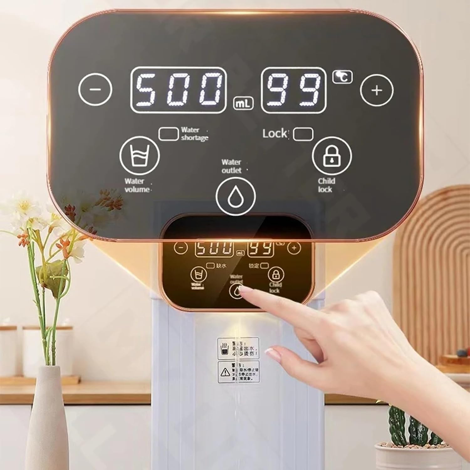 Water Dispenser Portable Water Dispenser, Heat Preservation and Fast Heating Function, Water Dispenser with Digital Display for Home Hot Water Dispenser(B)