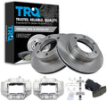 TRQ Front Brake Pad and Rotor Set Ceramic Rotors Calipers Compatible with 1995-1998 Toyota Tacoma
