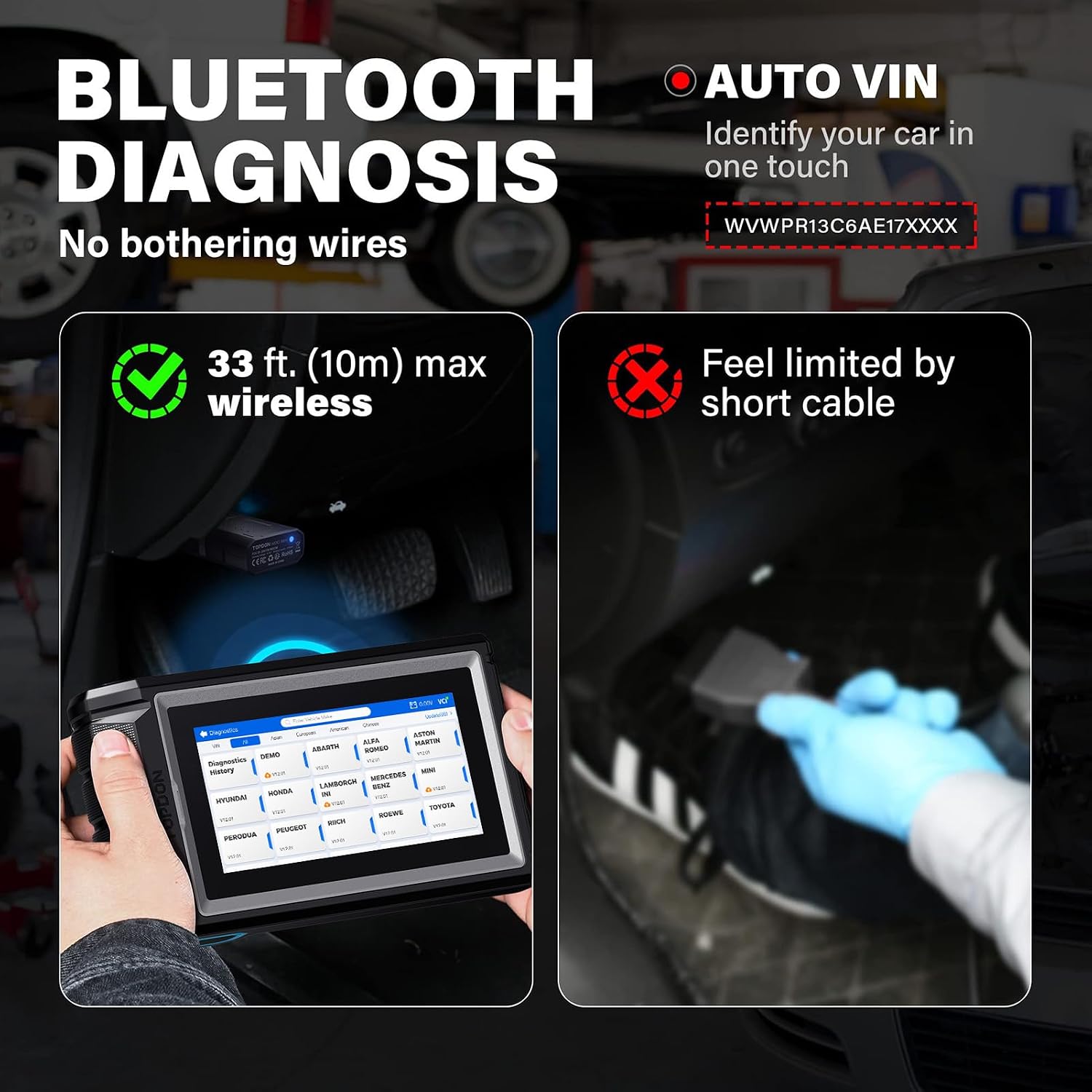 TOPDON AD800BT 2 OBD2 Scanner, 2026 Bidirectional Scan Tool, Function as AD900 Lite AD Pro, All System Automotive Diagnostic Scanner, Active Test, 28+ Reset Service, FCA Autoauth, 2 Years Free Update