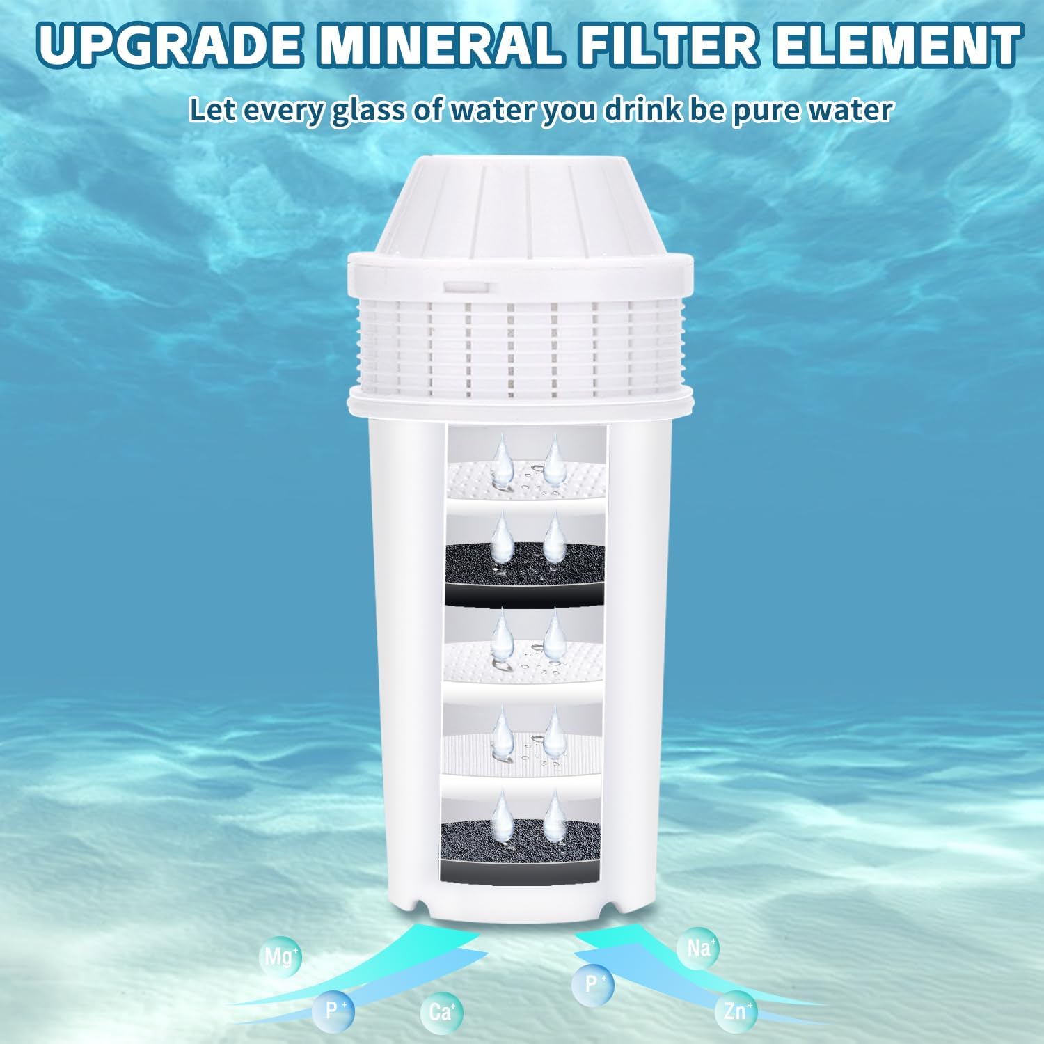 Instant Hot Water Filter Dispenser,3L Super Large Water Tank,Powerful Countertop Water Filter System,Instant Heating in 3 Seconds,Smart Touch Screen with,2 Filter Element,White