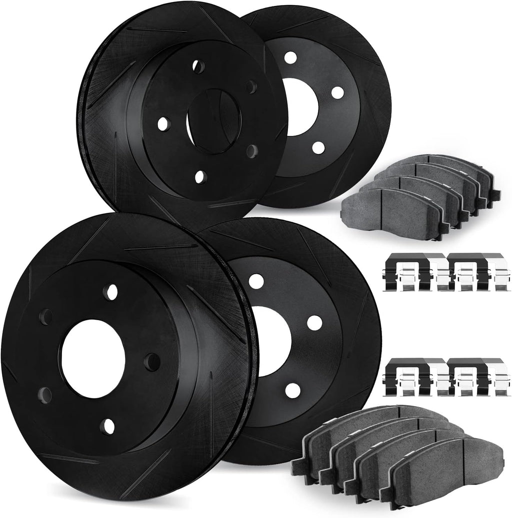 Dynamic Friction Company Brake Kit For 2017-2020 Porsche Macan| Front and Rear 5000 Advanced Brake Pads and Rotors Kit|Hardware included