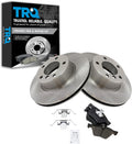 TRQ Front Brake Pad and Rotor Set Ceramic Vented Rotors Compatible with 2008-2013 BMW 128i 2006 325i 325xi 2007 328i 328xi