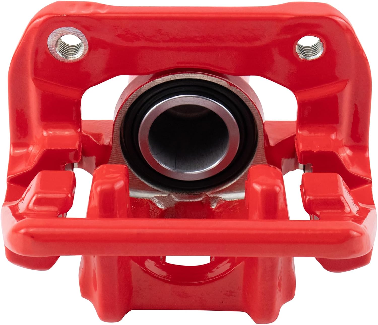 TRQ Rear Performance Brake Pad, Caliper, & Rotor Kit Ceramic Premium G-Coated Red Compatible with 2007-2008 Acura TL 2003-2011 Honda Element