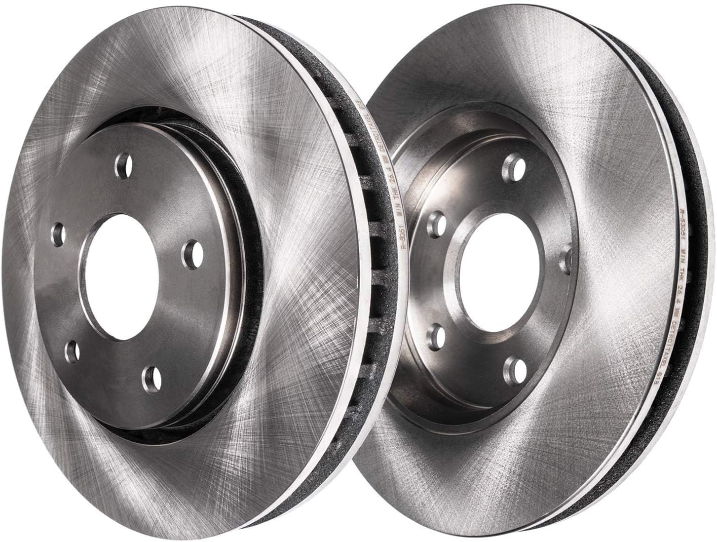 Detroit Axle - Front Brake Kit for 11-17 Nissan Quest Disc Brake Rotors Ceramic Brakes Pads Replacement 2011 2012 2013 2014 2015 2016 2017
