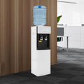 Top Loading Water Dispenser, 500W Standing Hot& Cold Water Dispenser Water Cooler Dispenser, 5 Gallons Water Cooler Rectangular Dispenser for Offices Homes Apartments (Top-Mounted)