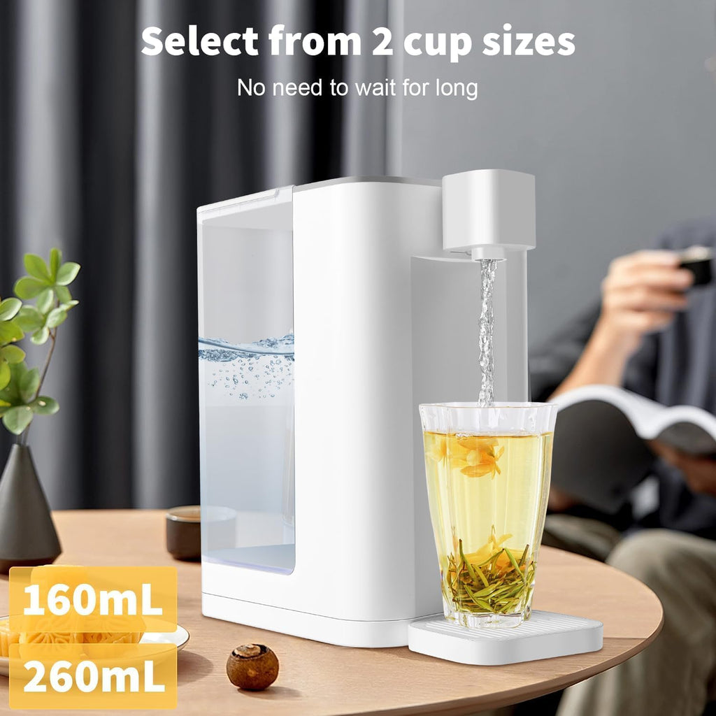 Instant Hot Water Dispenser, Countertop Design with Temperature Setting, LCD Display, Digital Touchscreen, Suitable for Home and Office