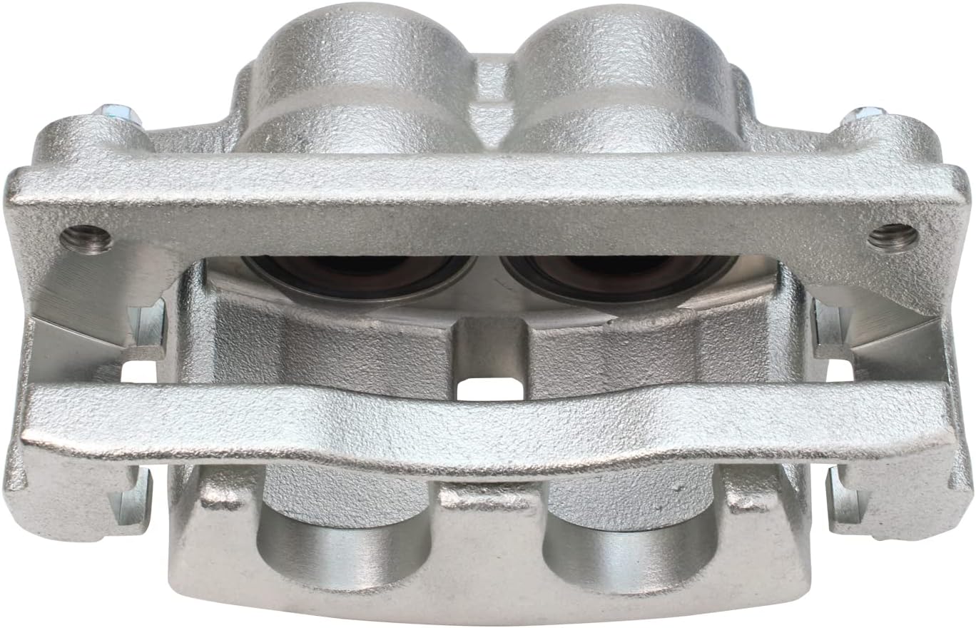Detroit Axle - Front Brake Kit for Buick Enclave Chevrolet Traverse GMC Acadia Limited Saturn Outlook, Drilled & Slotted Brake Rotors Ceramic Brake Pads Brake Caliper Replacement