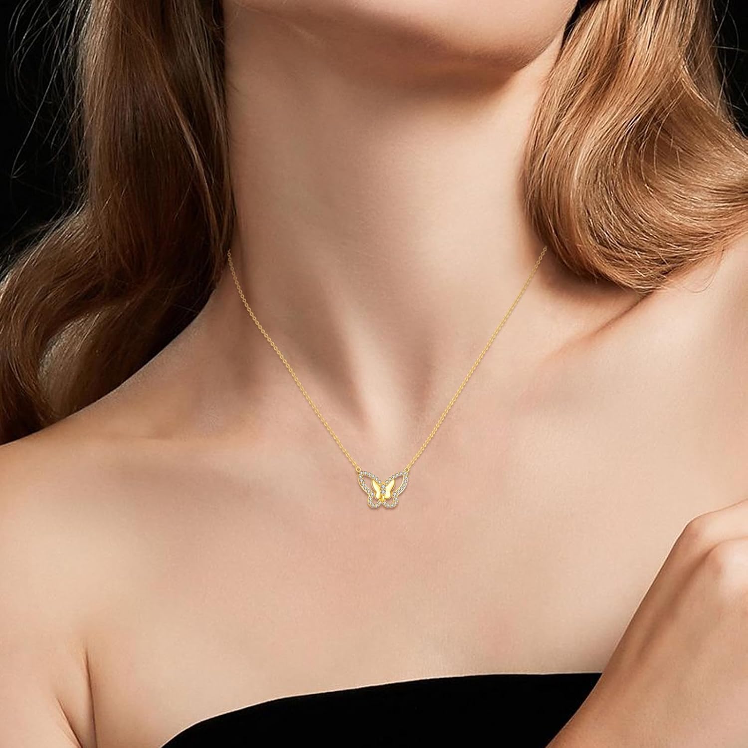 KECHO Christmas Gifts 14k Solid Gold Animals Necklace for Women Giraffe Bee Elephant Ladybug Koala Axolotl Horse Unicorn Cat Necklaces Pendant Jewelry Mothers Day Birthday for Mom Wife Friends