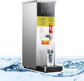 Water Boiler, Stepping Type Boiling Water Machine, Hot Water Dispensers, with Digital Temperature Display and Timer, for Coffee, Tea (Silver 25l)