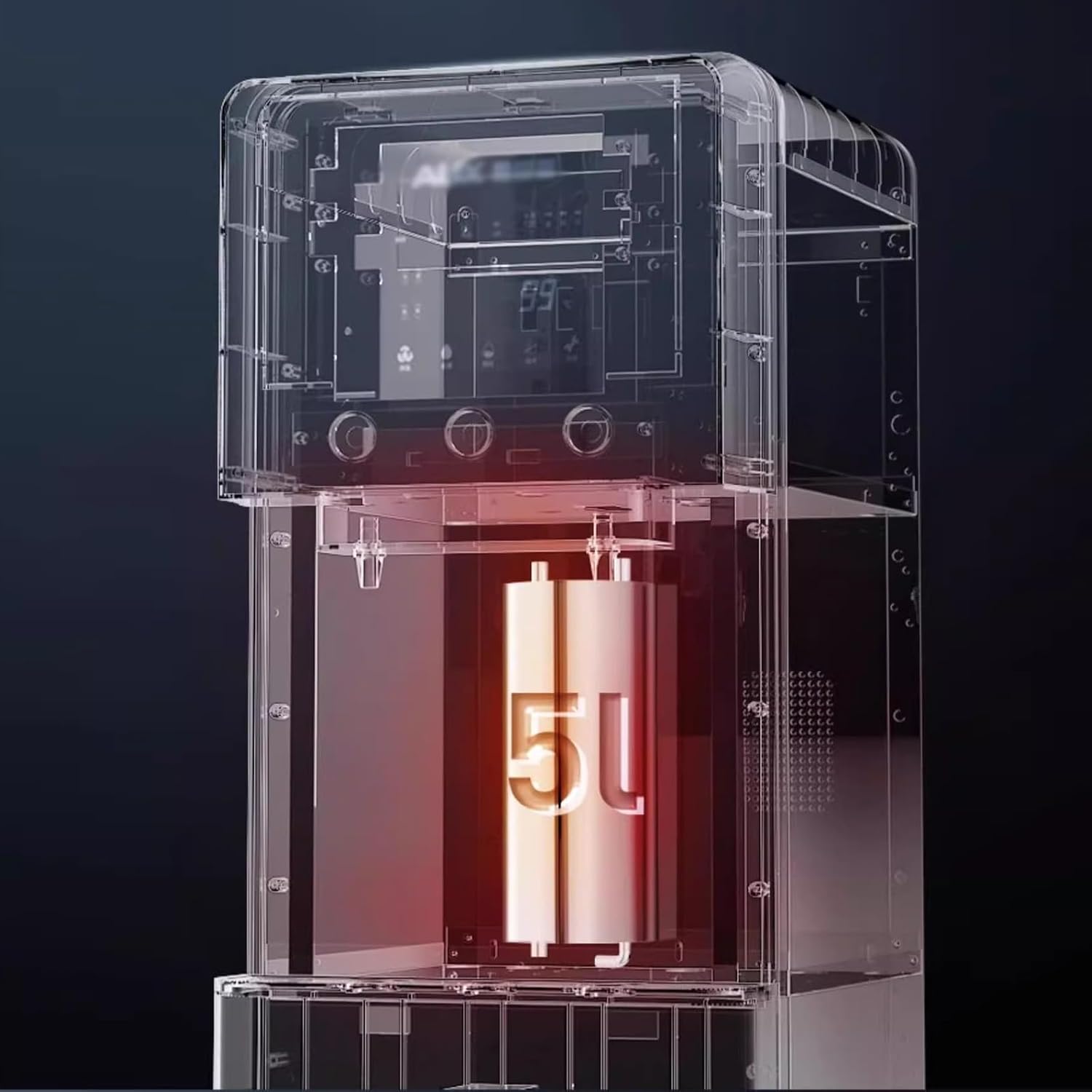 Hot and Cold Water Dispenser Commercial Vertical Water Dispenser High Flow Tap Water Filtration Direct Water Dispenser Heating and Filtration Integrated Water Purifier